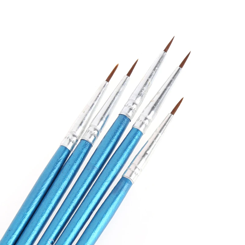

5Pcs Excellent Quality Nylon Hair Brush Hook Line Pen Artist Watercolor Acrylic Painting Drawing Art Pen Paint Brush Nylon Brush