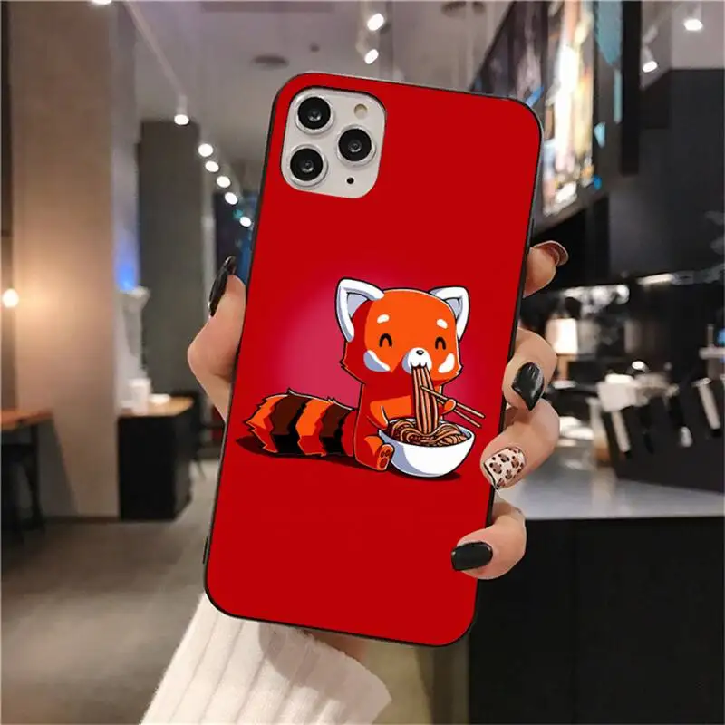 

Cute Animal Red Panda DIY phone Case cover Shell for iPhone 11 pro XS MAX 8 7 6 6S Plus X 5S SE 2020 XR case