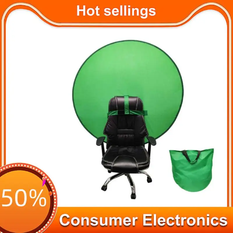 Фон для фотосъемки с круглым зеленым экраном Портативный отражатель стул в