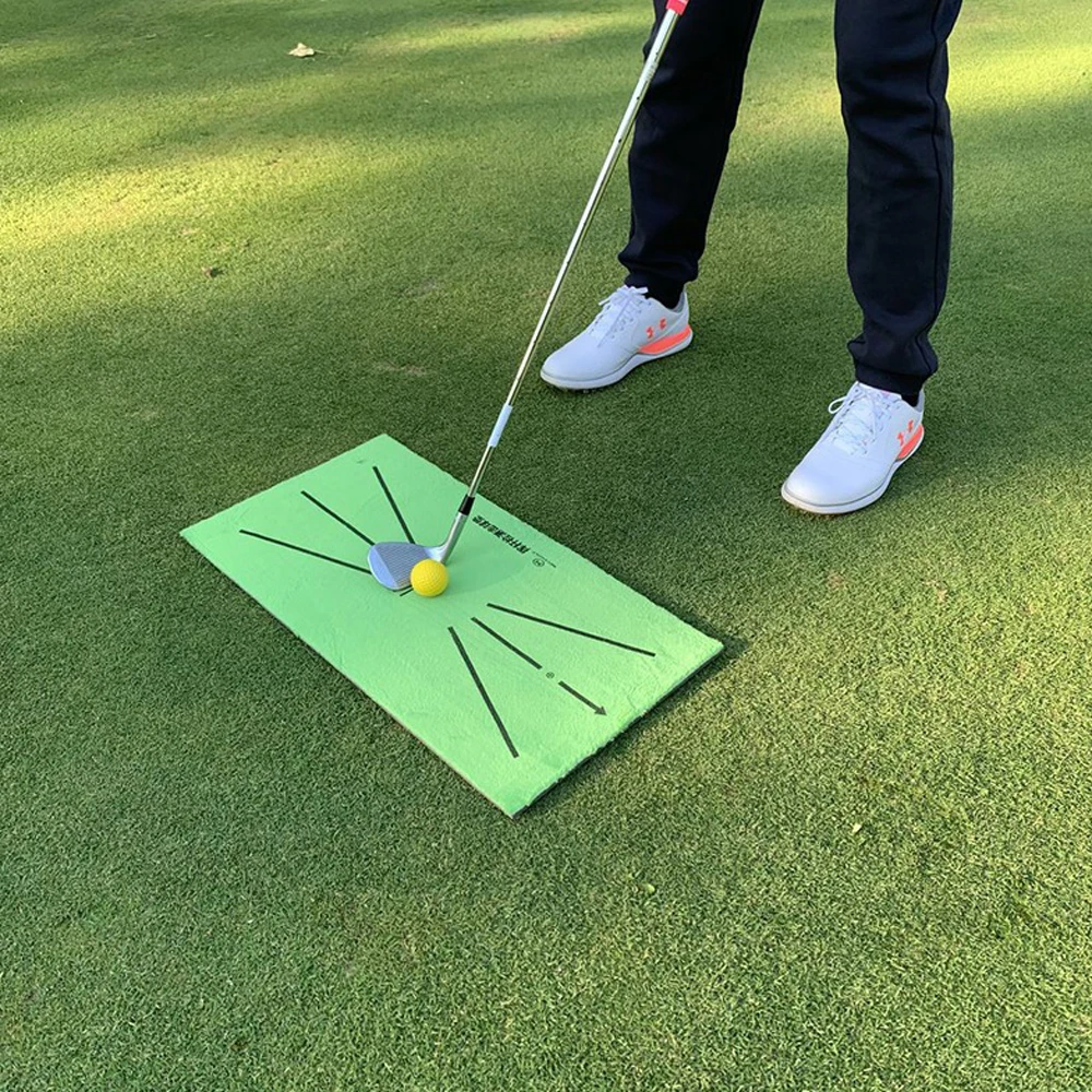 

Golf Training Mat, Swing Detection Batting Mini Golf Practice Training Aid Game, Portable Gift Mat for Home Office Outdoor Use