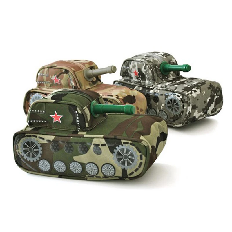Танк в форме моделирование Прохладный канцелярский Карандаш Чехол большой