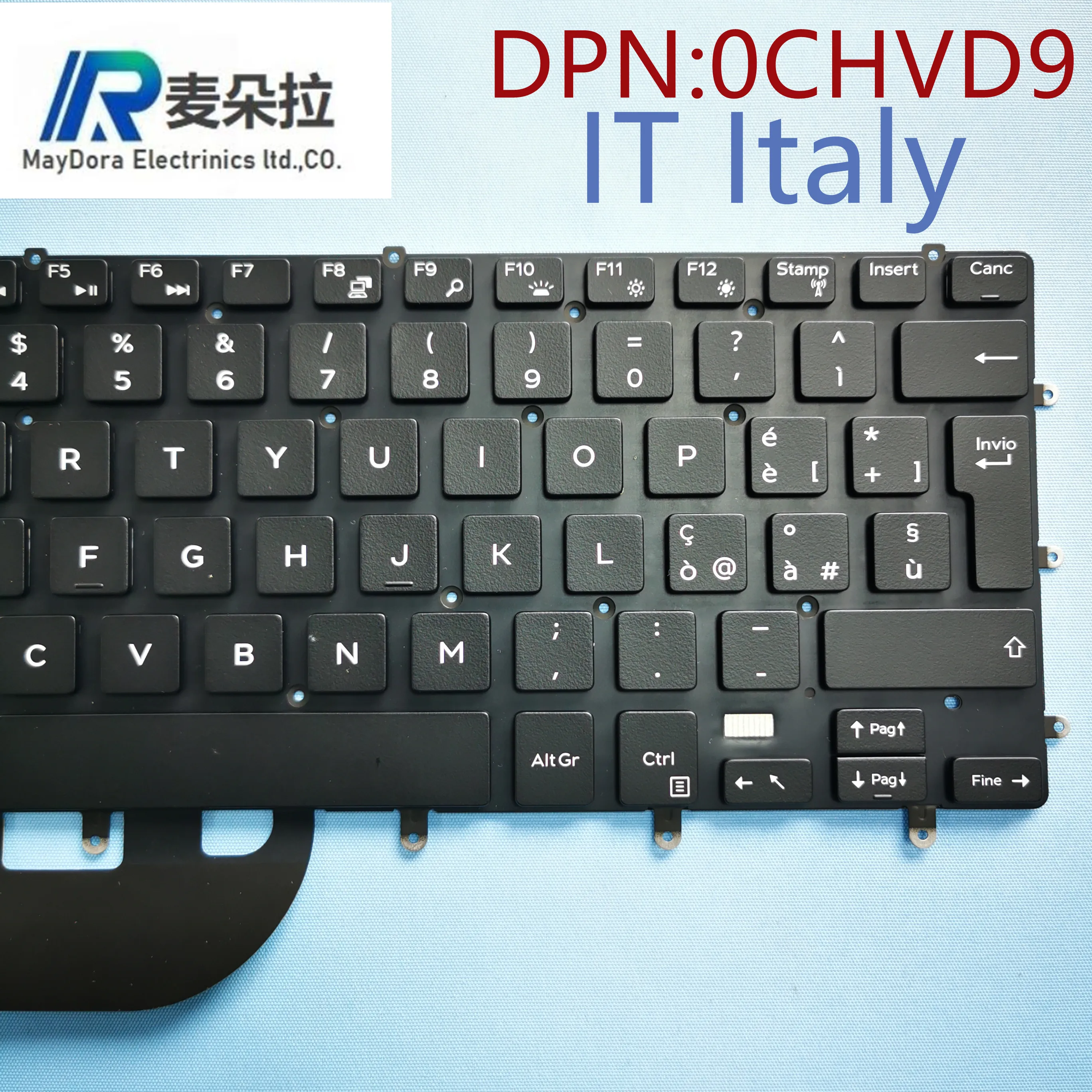 ITA Italy Backlight Keyboard for DELL XPS15 9550 9560 9570 PRECISION M5510 5520 5530 7558 laptop BLACK CHVD9 | Компьютеры и офис