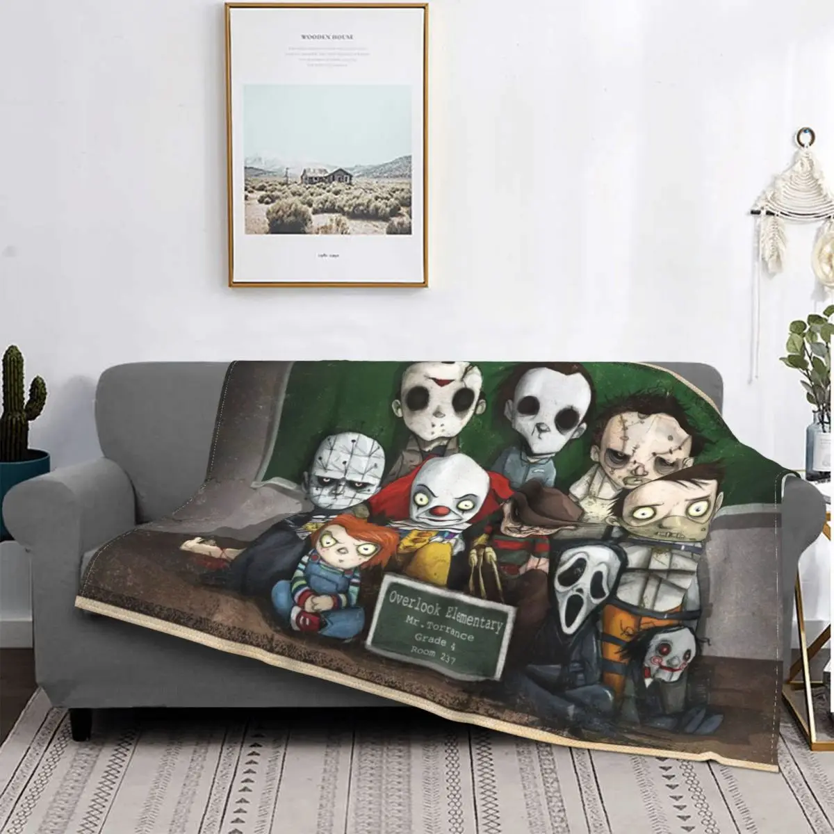 

Chucky Jake Wheeler Horror TV Series Blanket Flannel Overlook Elementary Cozy Soft FLeece Bedspread