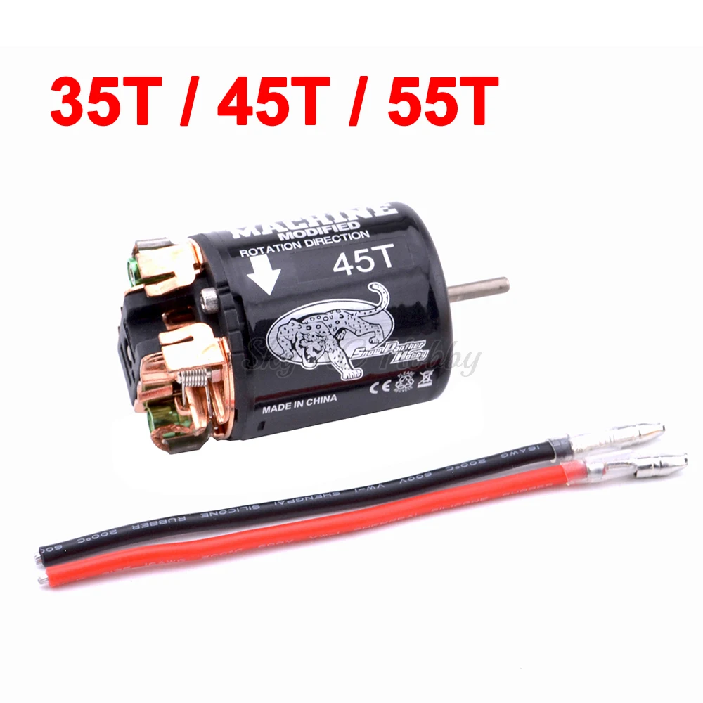 

SNOW PANTHER HOBBY RC 540 35T 45T 55T High torque waterproof Brushed Motor for Crawler Scale Axial SCX10 RC4WD D90 TRX4