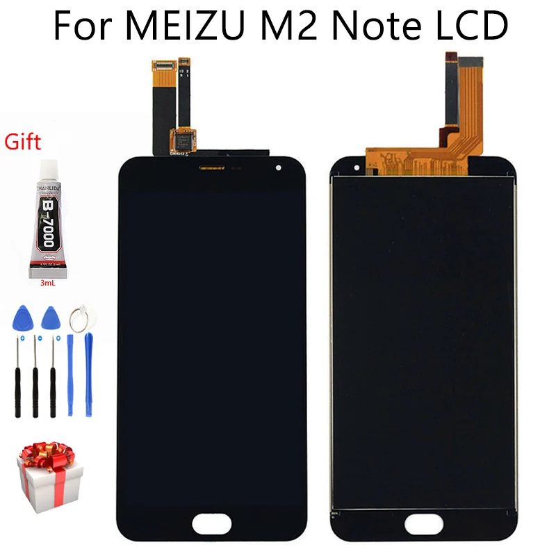 5," для Meizu M2 Note ЖК-дисплей сенсорный экран в сборе Замена Бесплатные инструменты для MEILAN Note2 дисплей M571