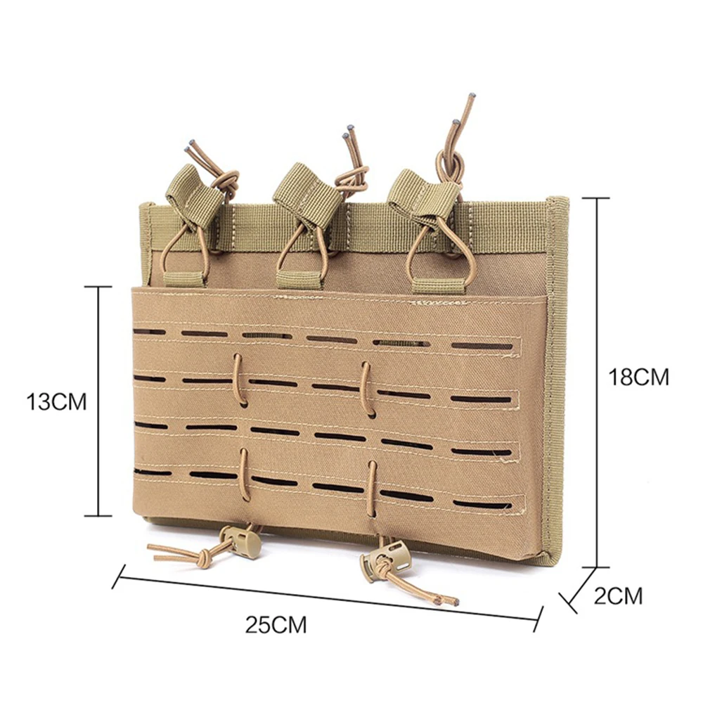 Уличный тактический Чехол для журнала Molle Открытый Топ держатель Mag тройной