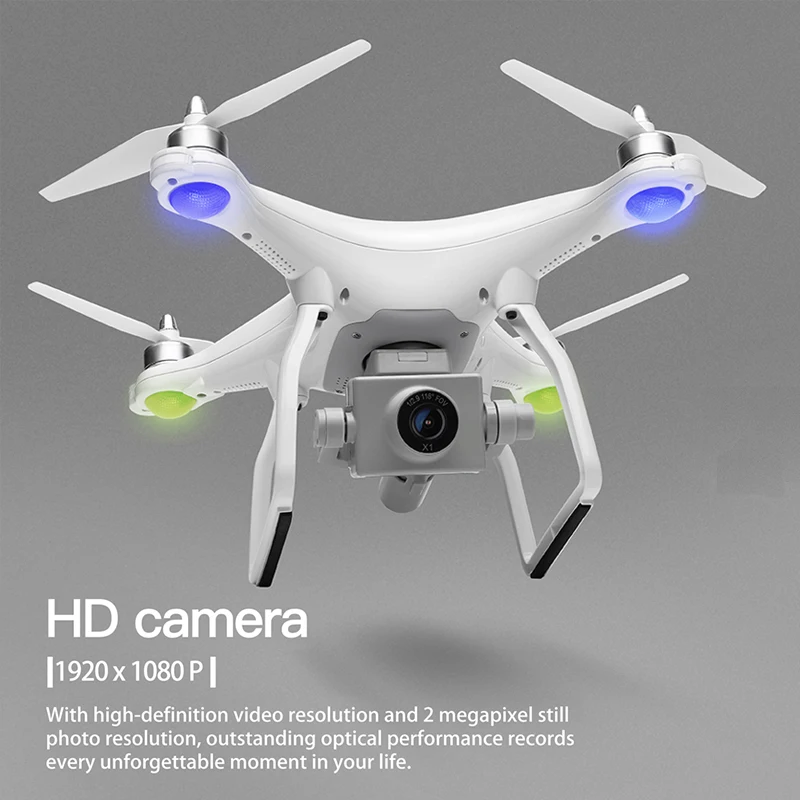 LAUMOX X1 gps Дрон 1080P HD Камера 5G Wi Fi FPV RC Квадрокоптер вертолет 2 осевой бесщеточный