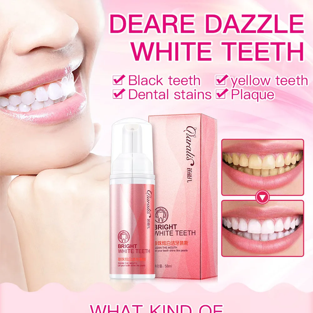 Чистое Натуральное удаление пятен желтых зубов отбеливающий для полости рта