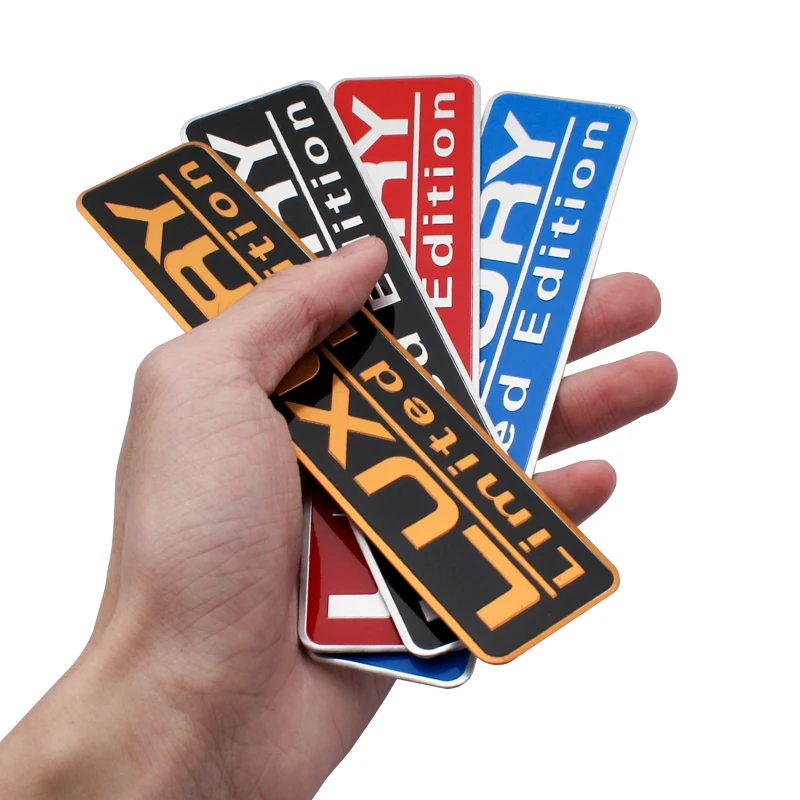 Роскошная эмблема ограниченного выпуска из алюминиевого сплава наклейки