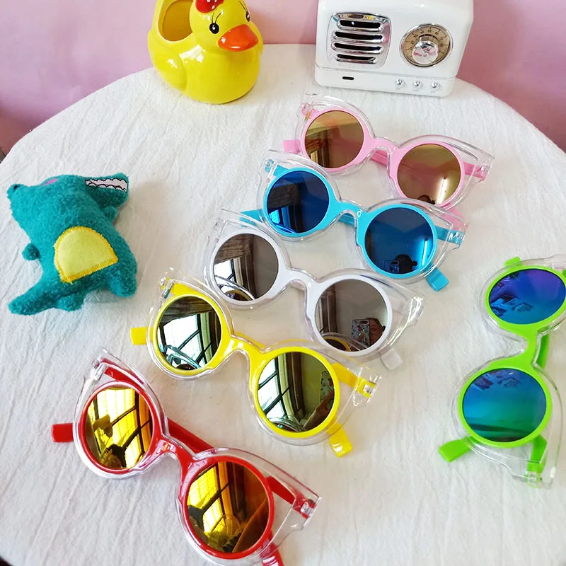 Детские солнцезащитные очки Красочные Зеркальные Солнцезащитные с защитой UV400