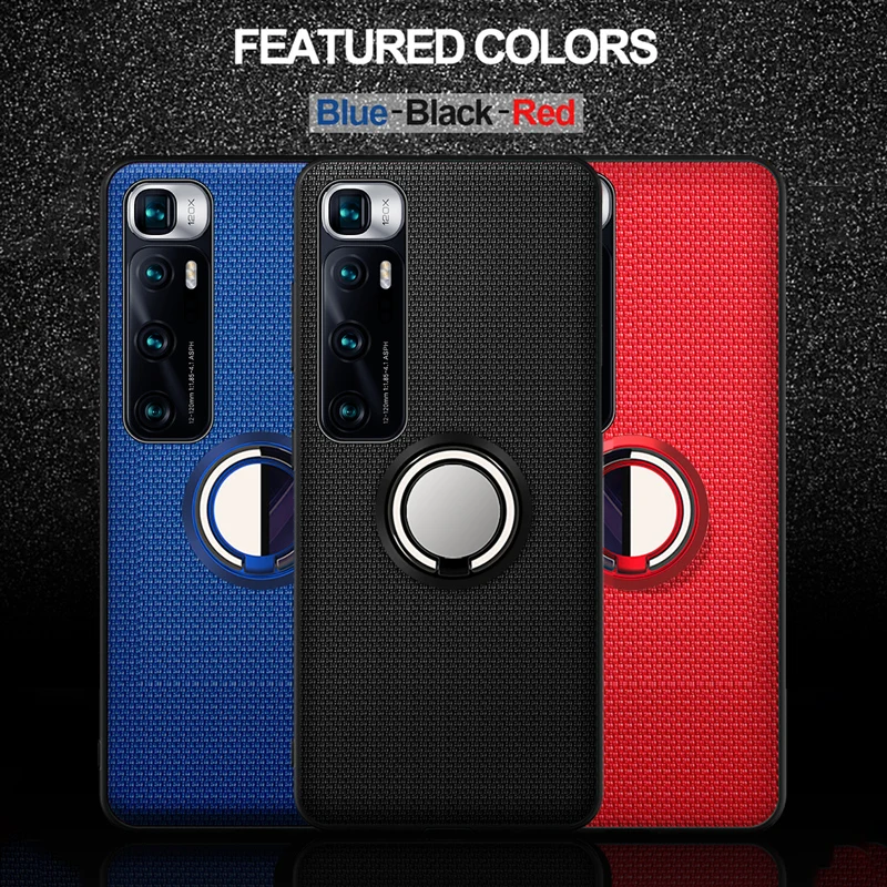 

For Xiaomi Mi 11 Case for Xiaomi Mi 11 10T Pro POCO X3 NFC M3 Redmi Note 10 9 Pro Max Case Car Magnetic Ring Shockproof Cover
