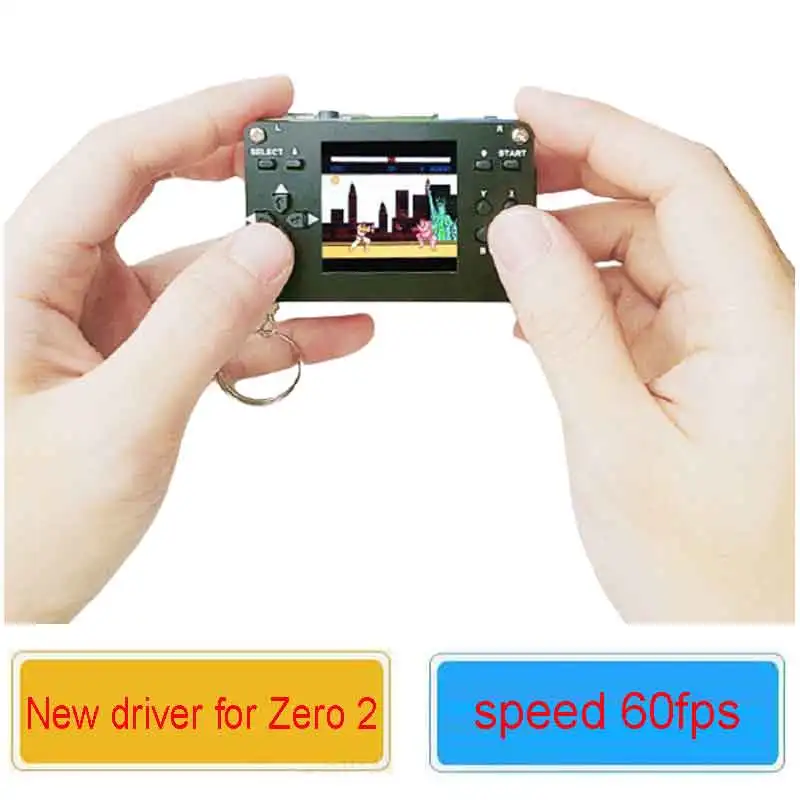 Игровой Комплект Raspberry pi zero 2 Вт Pi0 1 54 дюйма ЖК-дисплей с чехлом динамиком и