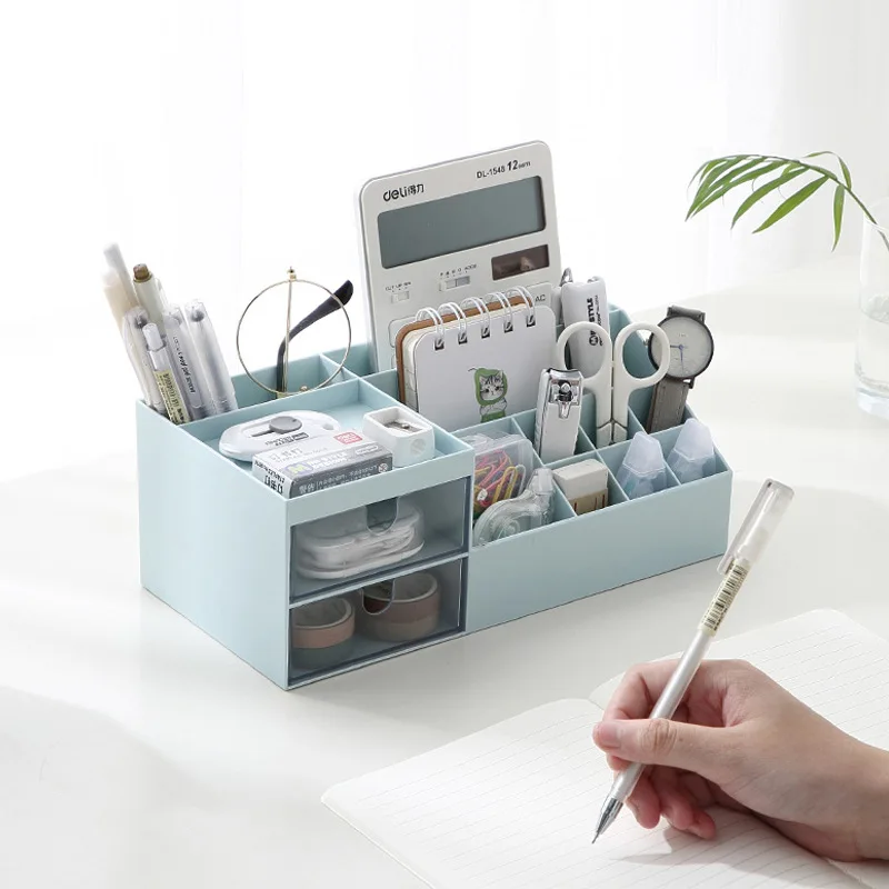 Многофункциональная коробка для хранения косметики настольная перегородка с