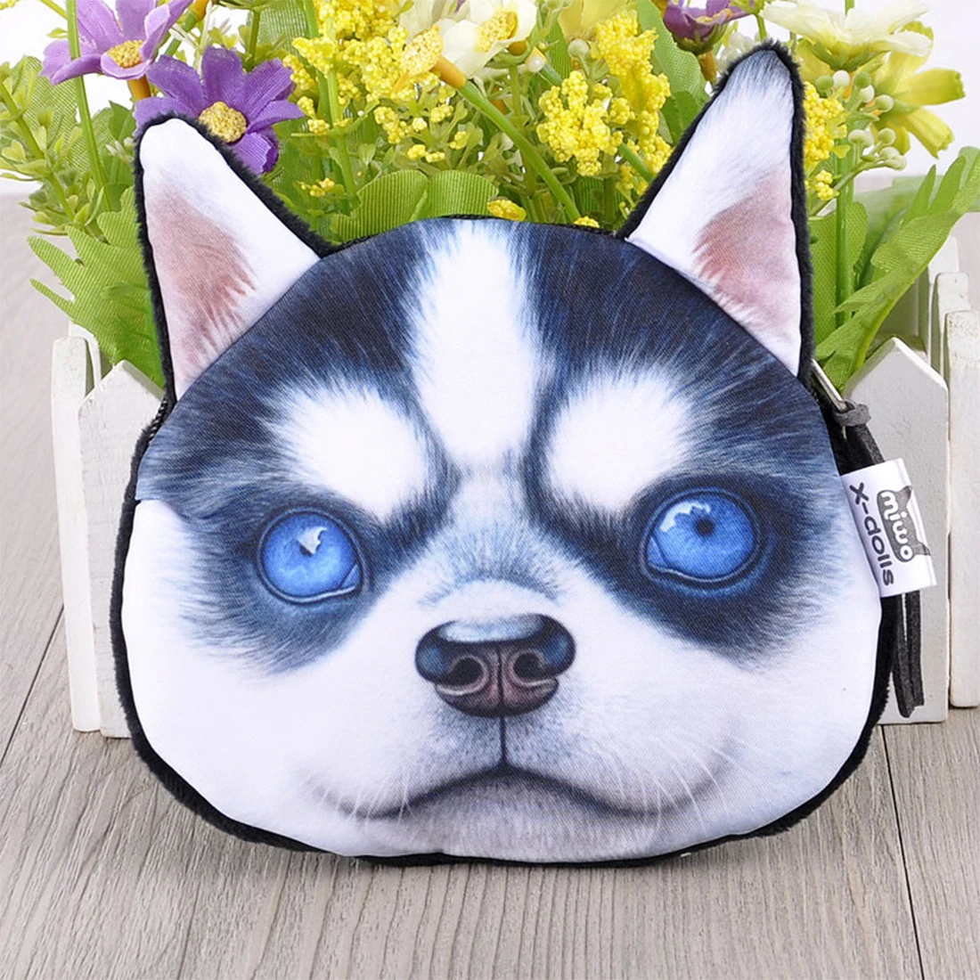 Мини-кошелек с животными для девочек 3D милый плюшевый Кошелек изображением