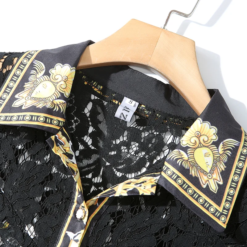 

New Elegant Vintage Fashion Women Black Lace Slim Tunic Evening Party Dress Lady Long Sleeve Midi Dresses