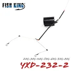 FISH KING, 20-80 г, кормушка с двумя крючками, Длина 48 см, свинцовое грузило рыболовная клетка для приманки, вертлюг с леской, крючки для рыболовных снастей