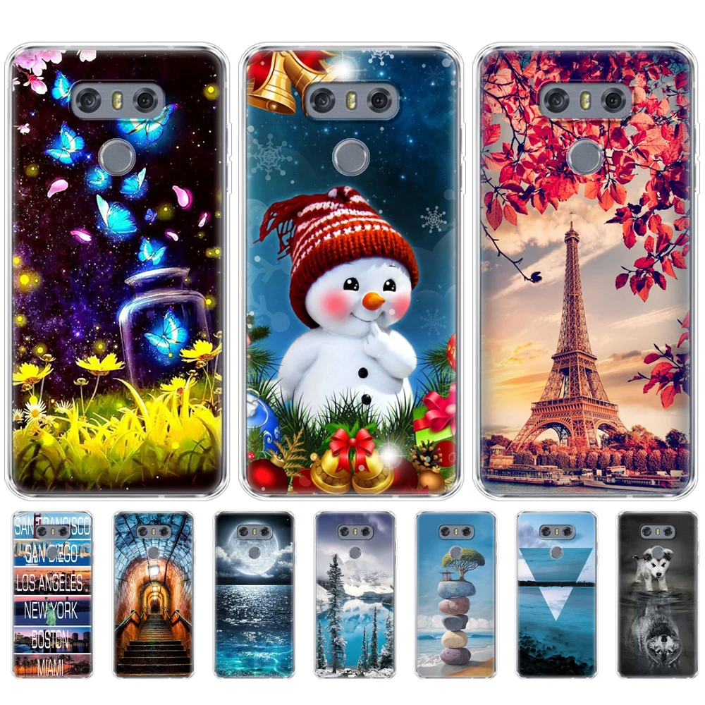 Силиконовый мягкий чехол из ТПУ для LG G6 задняя крышка G 6 5 7 дюйма телефона