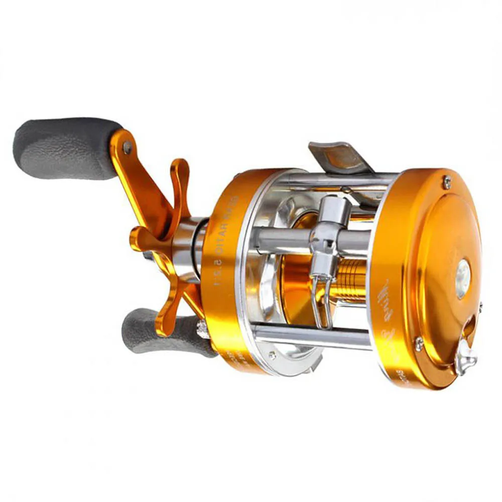 Металлический Барабан рыболовная Центробежная катушка Механический Двойной