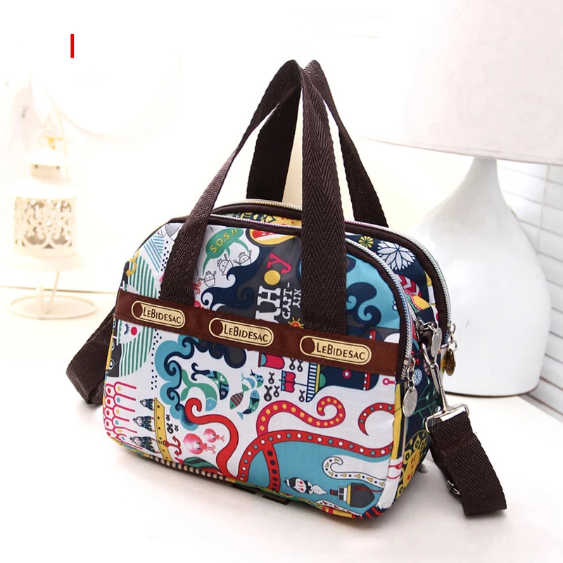 Новинка 2019 женская сумка через плечо на молнии с принтом для путешествий