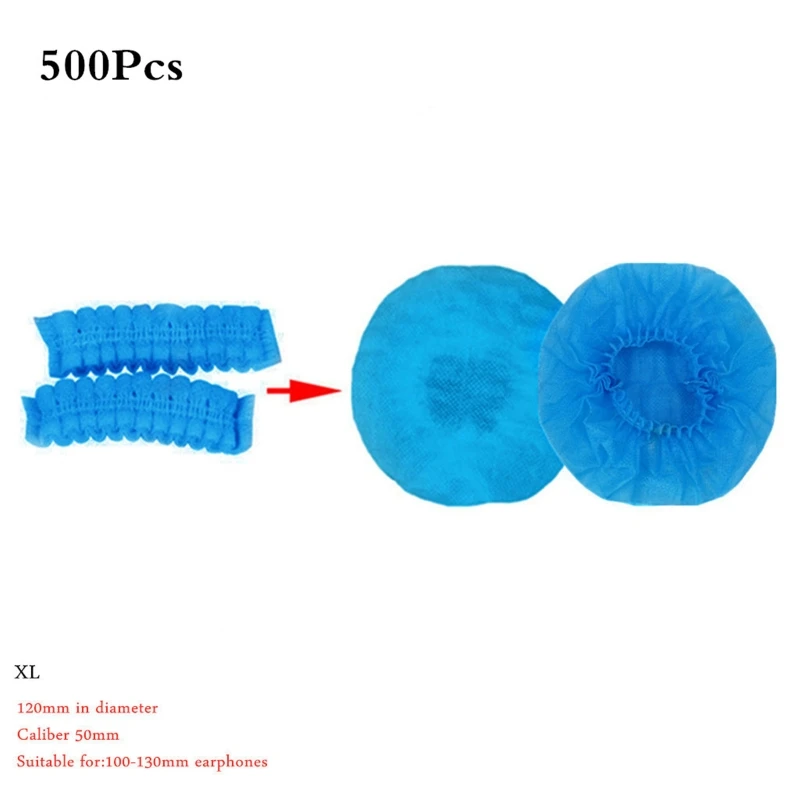 

Apply to 10-13cm Ear Pad Disposable Headphone Cover Non Woven Hygienic Dustproof H05A