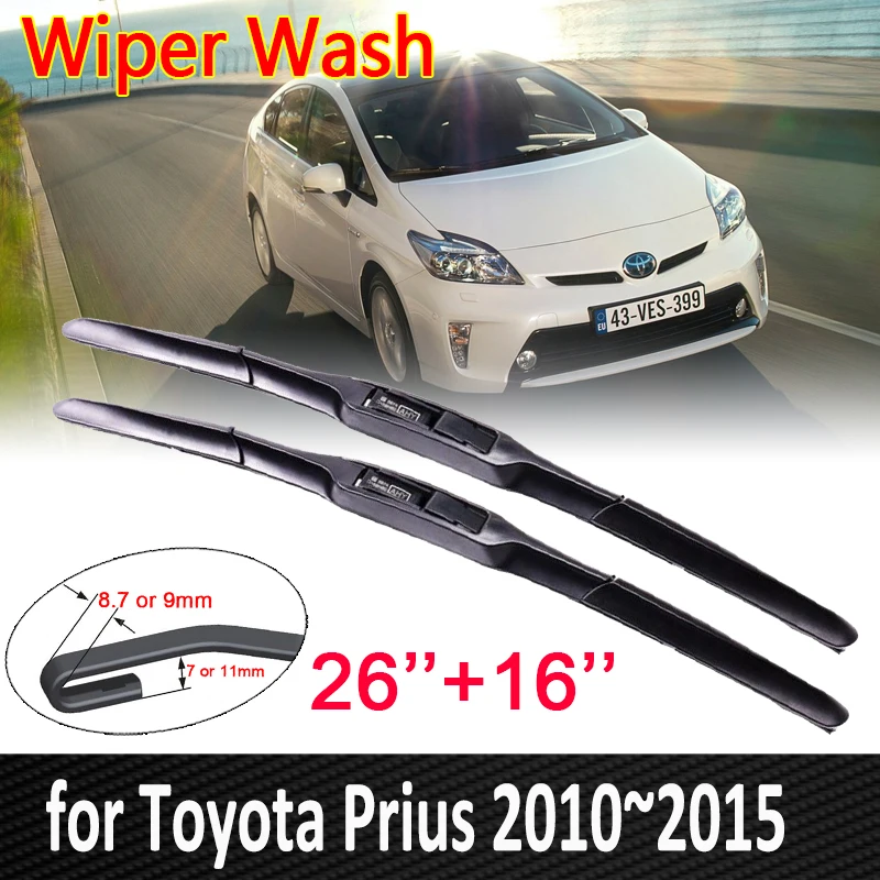 

Car Wiper Blade for Toyota Prius XW30 30 zvw30 zvw35 2010~2015 2011 2012 2013 2014 Front Windscreen Windshield Brushes Car Goods