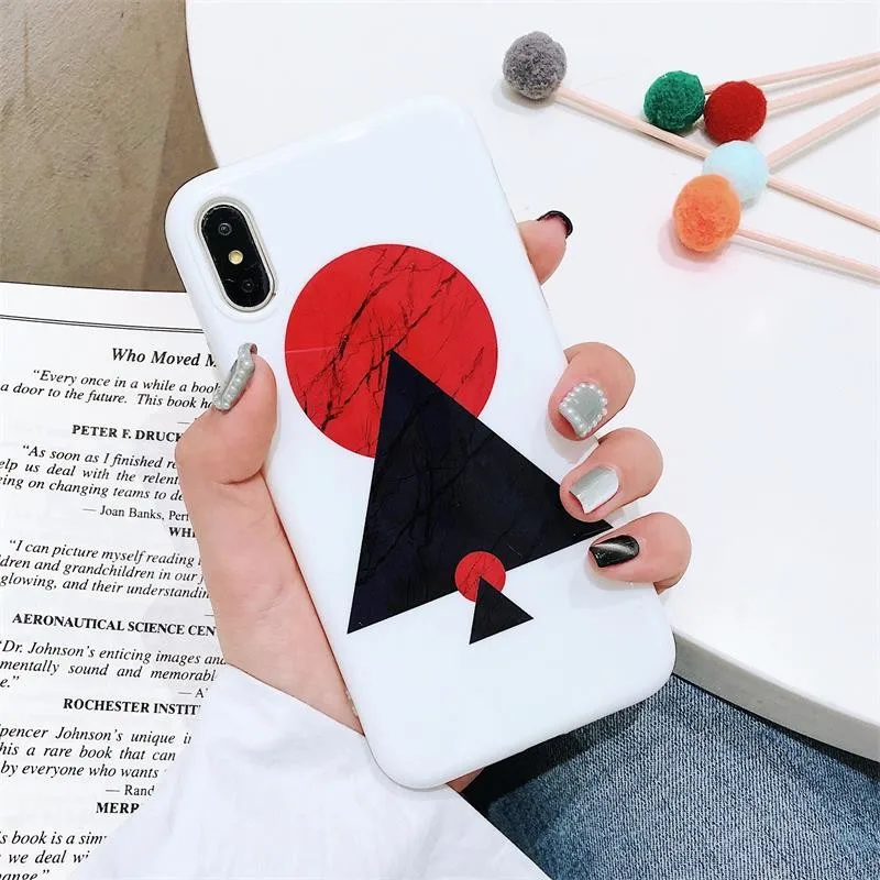 Для Iphone 7 8 Plus 6s мраморная Иллюстрация шаблон чехол для телефона IPhone X XS 6 глянцевый