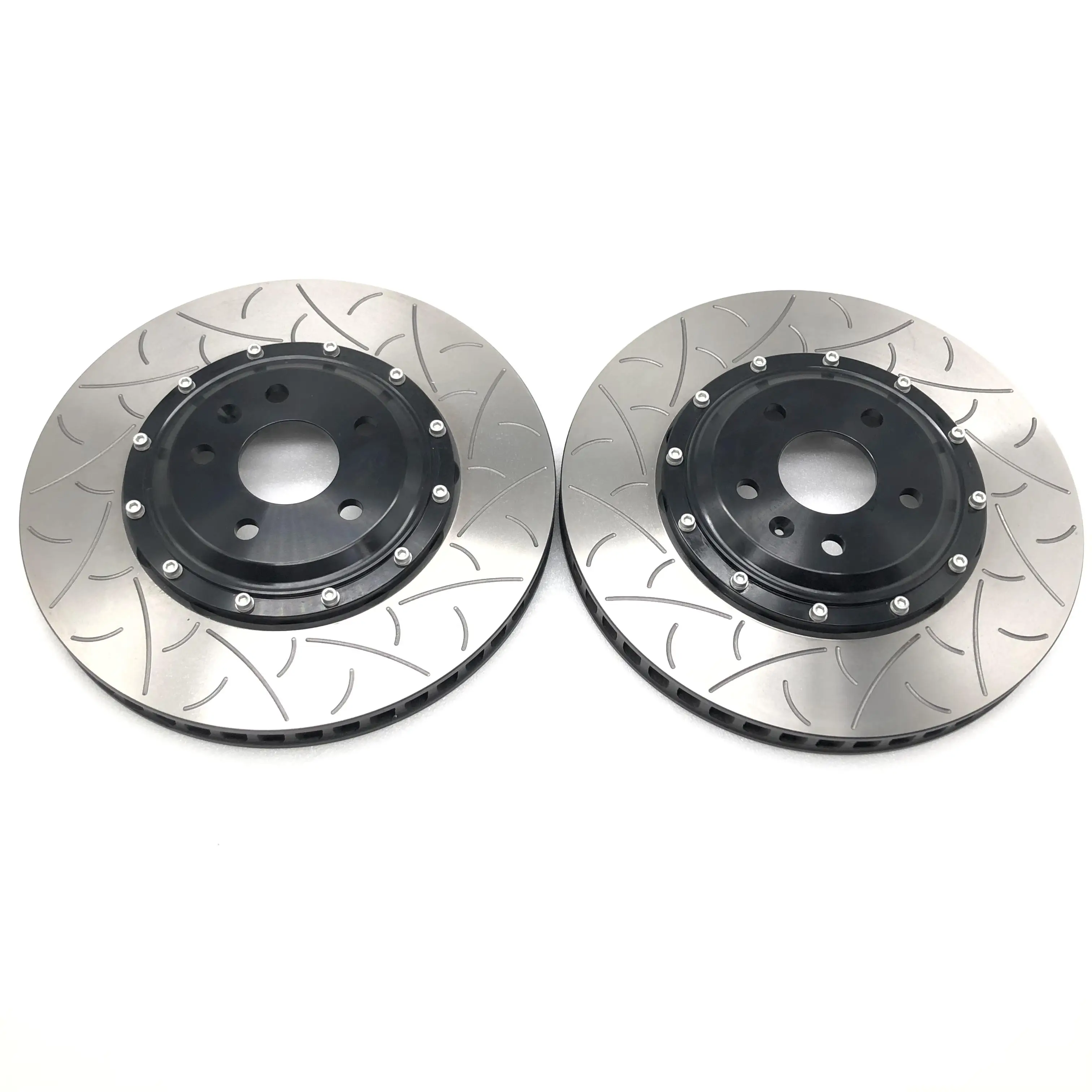 Jekit car brake 330*28mm drilled combine slot disc rotor with flower center bell for Mazda-RX7 front 4 pots caliper | Автомобили и