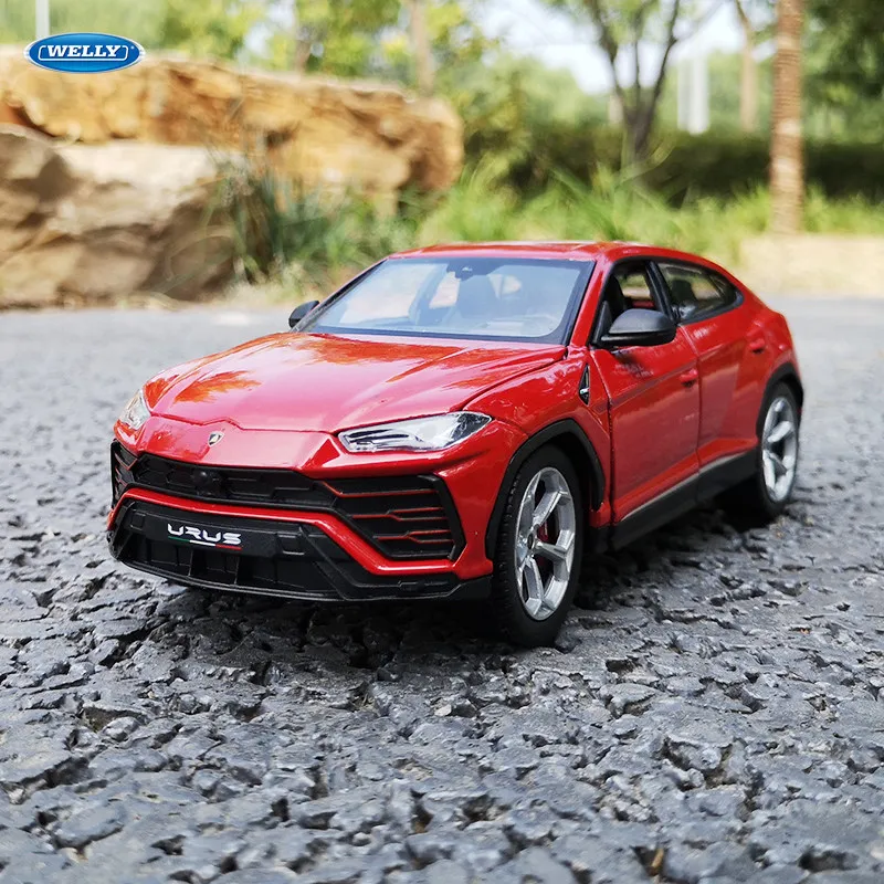 Welly 1:24 Lamborghini Urus Красный Автомобильный брелок для автомобильных ключей