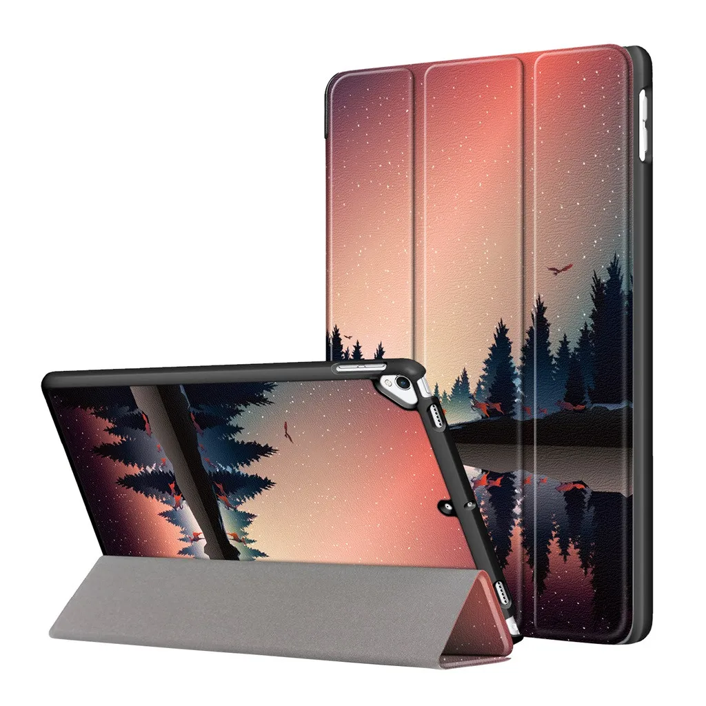 Чехлы для планшетов Ouhaobin iPad 10 2 7 поколения 2019 умный кожаный складной чехол