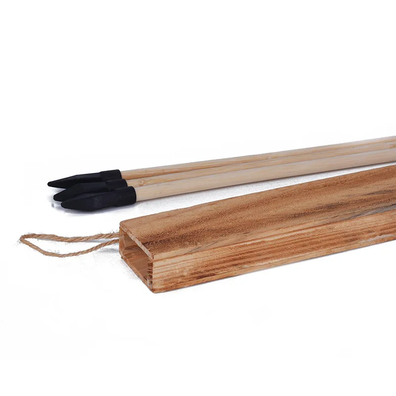 Набор из деревянного лука и стрел 80 см с 3 безопасными стрелами | Спорт