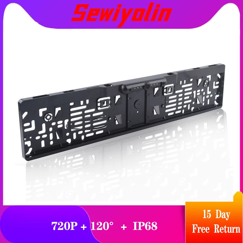 

Видеорегистратор высокого разрешения, AHD 720P, рамка номерного знака, задняя камера заднего вида с 5IR подсветкой, IP68, широкий угол 120