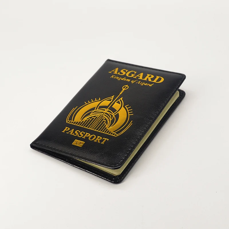 Чехол для паспорта Asgard черный чехол-кошелек из искусственной кожи путешествий
