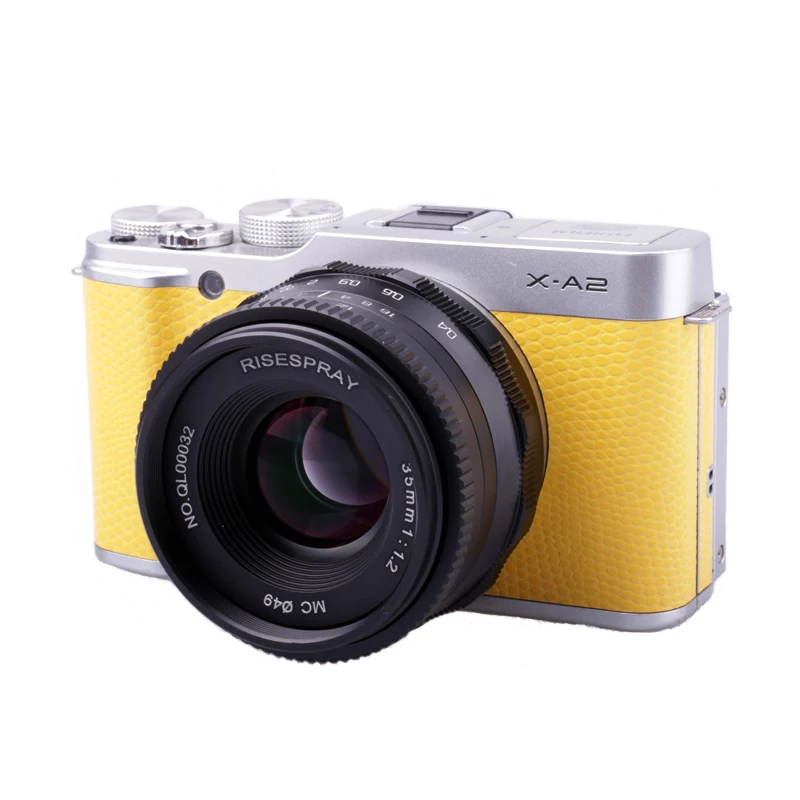 Объектив для камеры RISESPRAY 35 мм F1.2 объектив Prime Canon EOS M M1 M2 M3 M5 M6 M10|Объективы