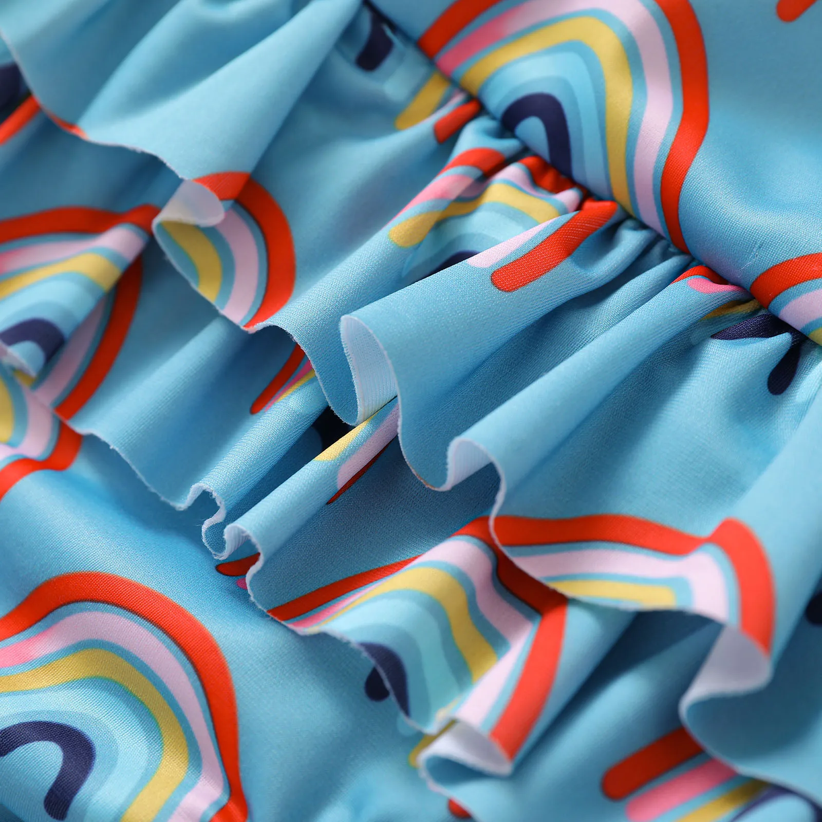 

Ma&Baby 0-3Years Summer Toddler Kid Baby Girls Swimwear Ruffles Rainbow One Piece Swimsuit Bathing Suit Beachwear