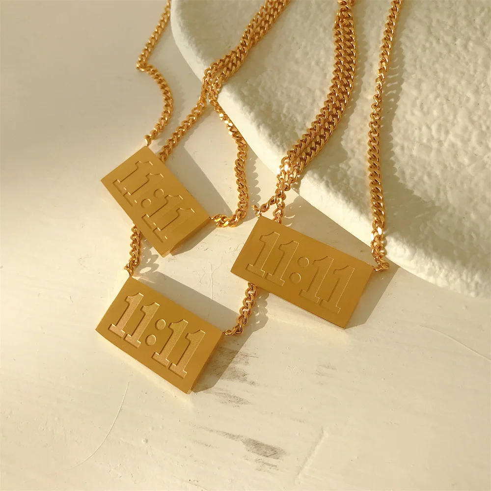 Ожерелье из нержавеющей стали с цифрами для женщин и девушек | Украшения