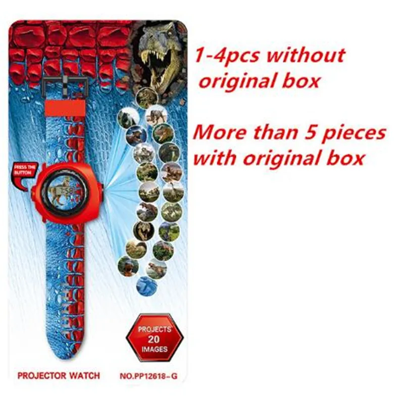 Детский часы с акулой-динозавр проектор для ночного обучения игрушка фонарик
