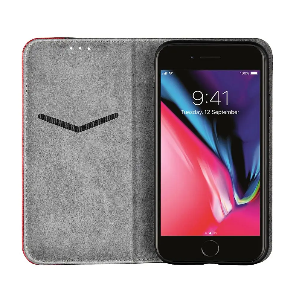 Роскошный кожаный флип-чехол для iphone 6 6s 7 8 Plus X XS Max XR 5 5S SE Чехол-бумажник карт s 7plus