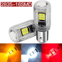 2pcs p21w 1156 ba15s bau15s py21w car led brake lights auto signal lamp 16smd 2835 chips 1157 bay15d p215w white red yellow