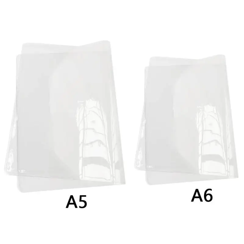 Прозрачная Обложка для книг и журналов из ПВХ Diy A5 A6 школьные офисные