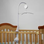 Трехсекционный мобиль для кроватки Серии B, вращающийся музыкальный бокс с белым кронштейном, подвесная игрушка-Зверюшка для детей 0-12 месяцев