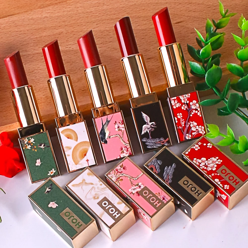 5 цветов придворный стиль Увлажняющая помада водостойкая стойкая для губ