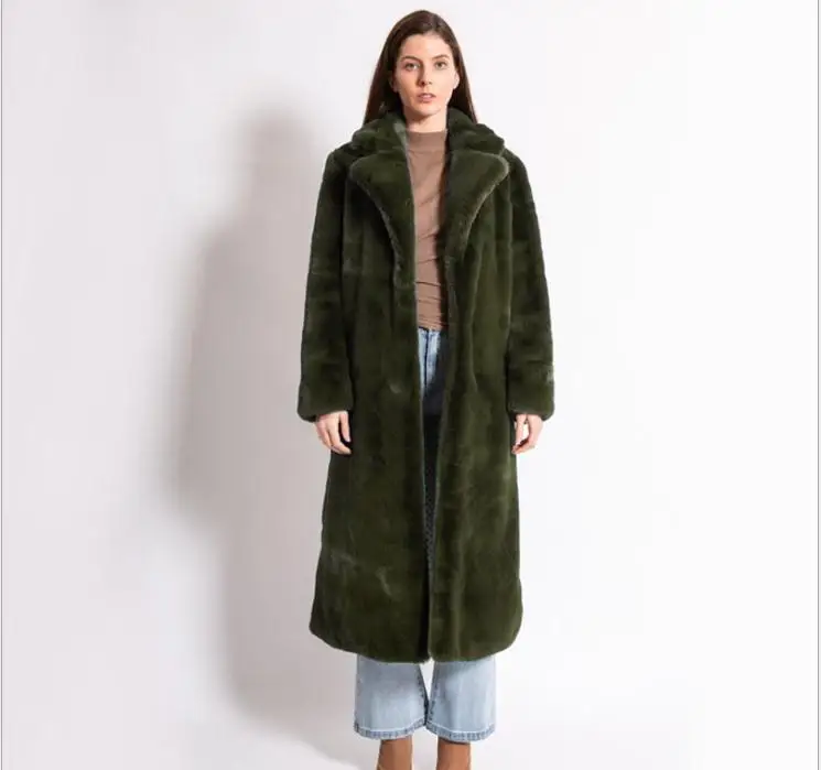 Winter Autumn Women Contrast Imitation Fur Jackets Long Sleeve Turn Down Collar Artificial Fur Outwears Куртка Женская J3547