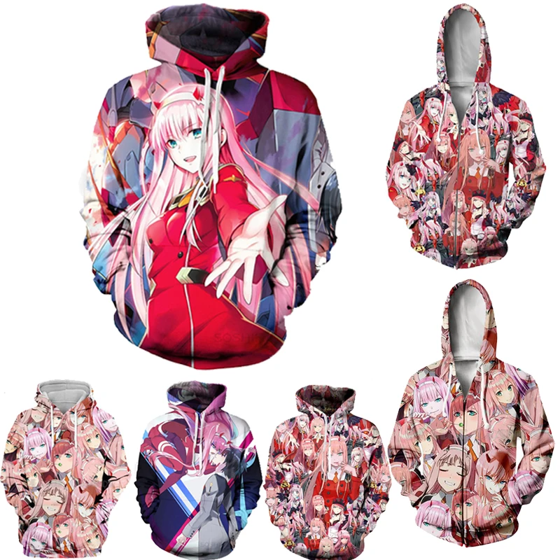 Костюм DARLING in the FRANXX 02 толстовки Zero Two куртка для косплея код 002 с капюшоном пальто