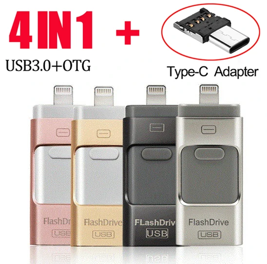 Лидер продаж OTG USB флеш-накопитель Usb 3 0 128 ГБ 256 Type C Micro Usb-накопитель 16 32 64 для