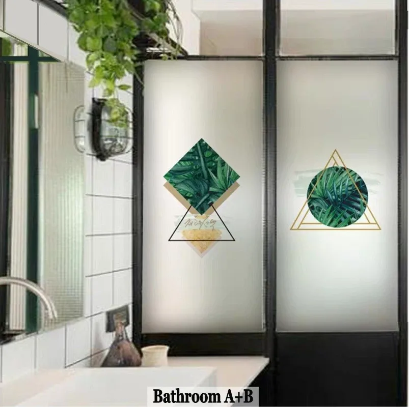 Антистатическая стеклянная пленка с геометрическим рисунком размер под заказ