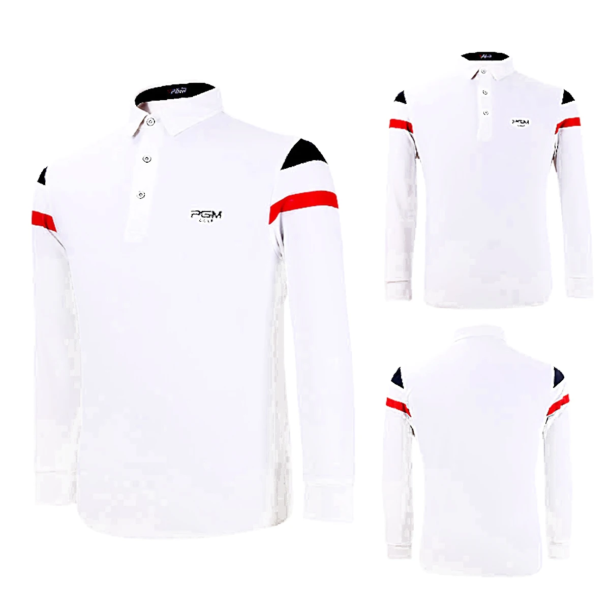 PGM Men's Thickened Long-Sleeved T-Shirt YF056 Golf Clothing Clothing Autumn and Winter Men's Sports Uniforms Warm