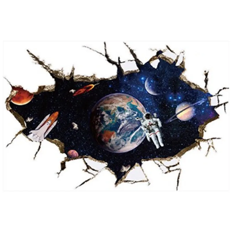 Вселенная Звездное чудеса сломанной настенная Galaxy свечение планета звезды 3d