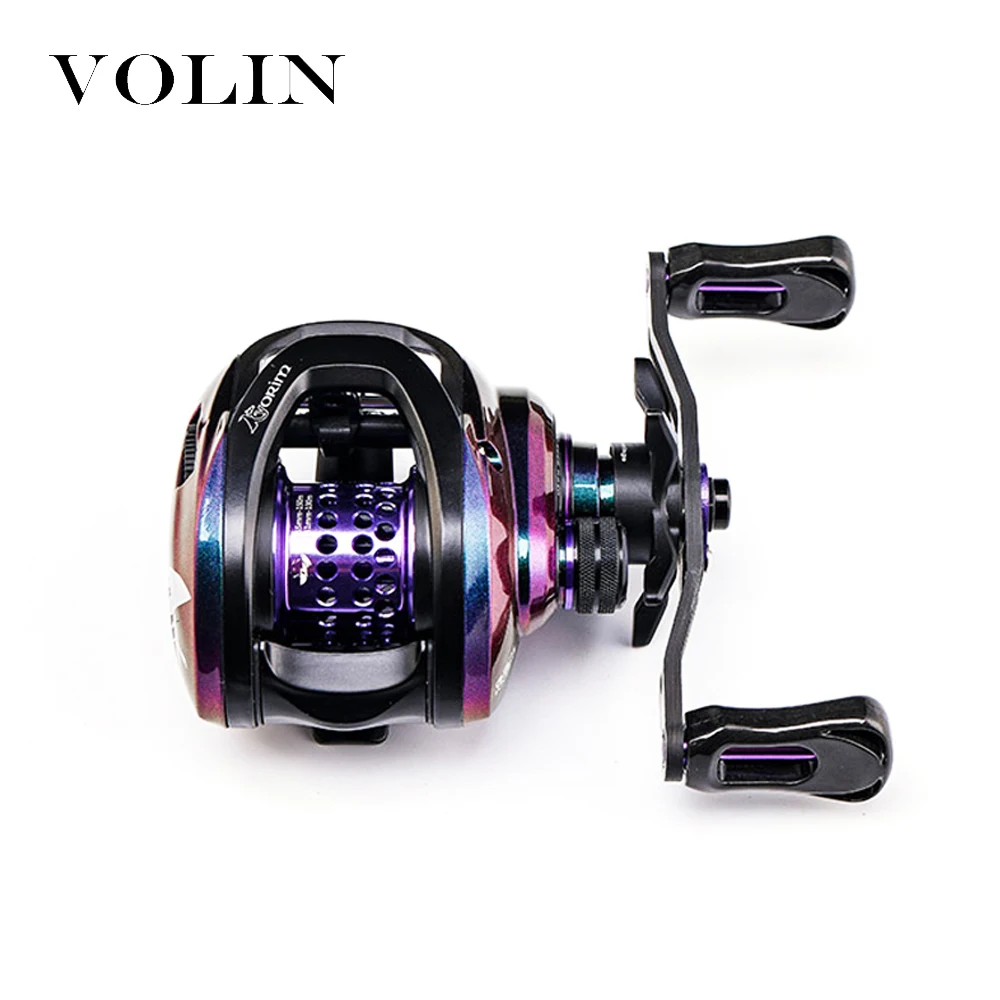 Новая карбоновая Рыболовная катушка Volin углеродная ручка и Магнитная Тормозная