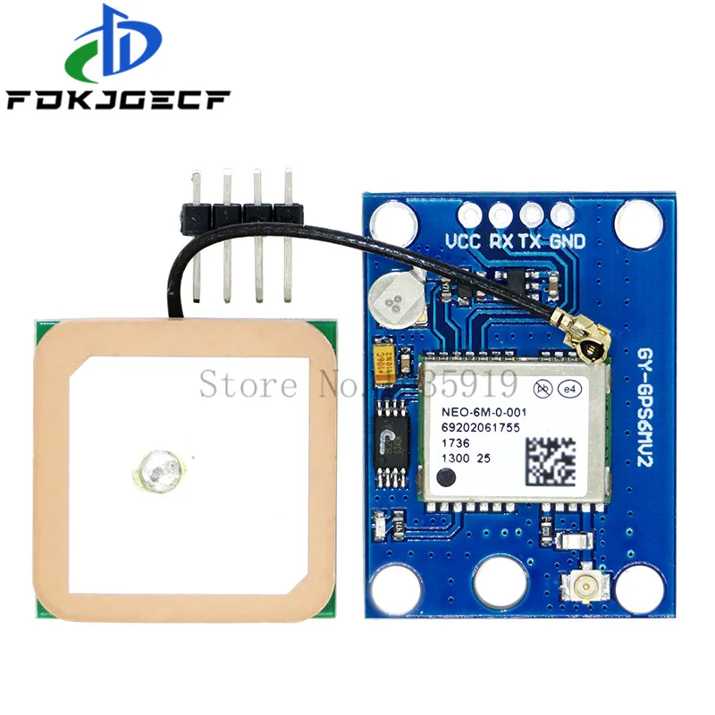 GPS-модуль GY-NEO6MV2 NEO6MV2 3-5 В С управлением полетом EEPROM MWC APM2.5 большая антенна для arduino