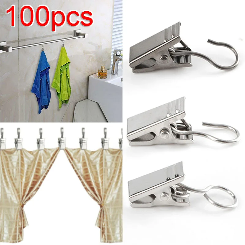 

Hanging Clips Hooks For Shower Curtains Waterproof Accessories Curtain
